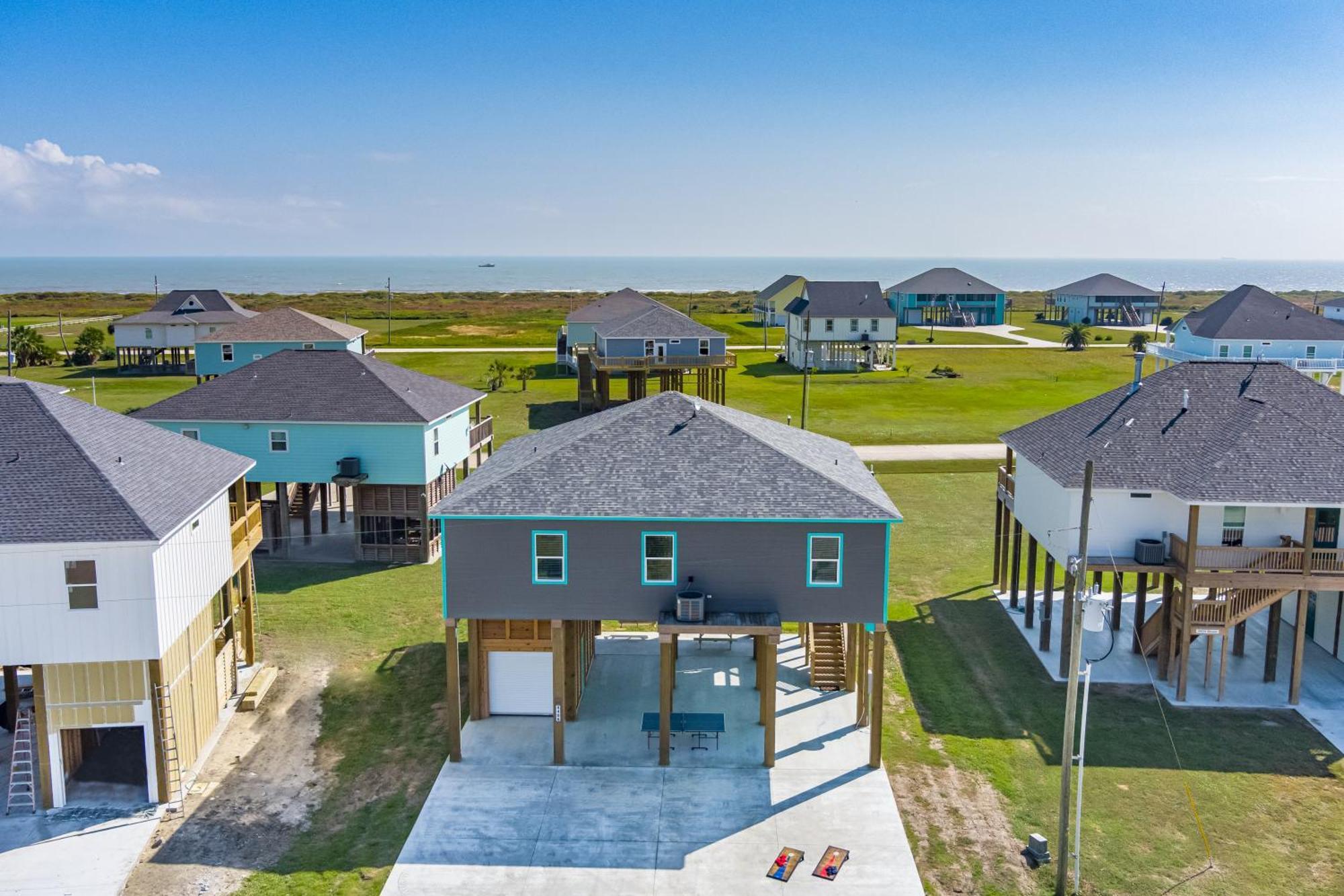 Stylish 4Br Crystal Beach Retreat Walk To Beach Bolivar Peninsula Exteriör bild